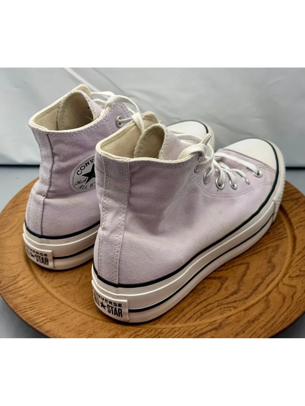 CONVERSE CHUCK TAYLOR ALL STAR HI PLATFORM SNEAKER PALE AMETHYST SIZE 9 AMAZING